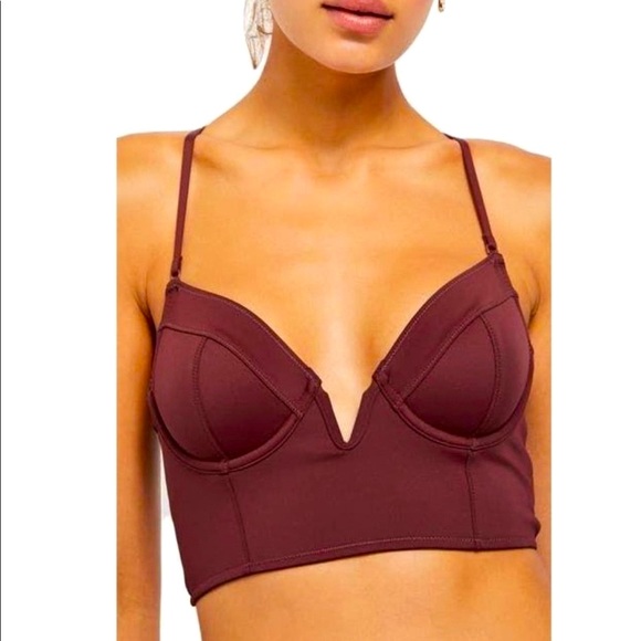 🔥 last one! Free People Brianna longline bra NWT - Picture 7 of 9
